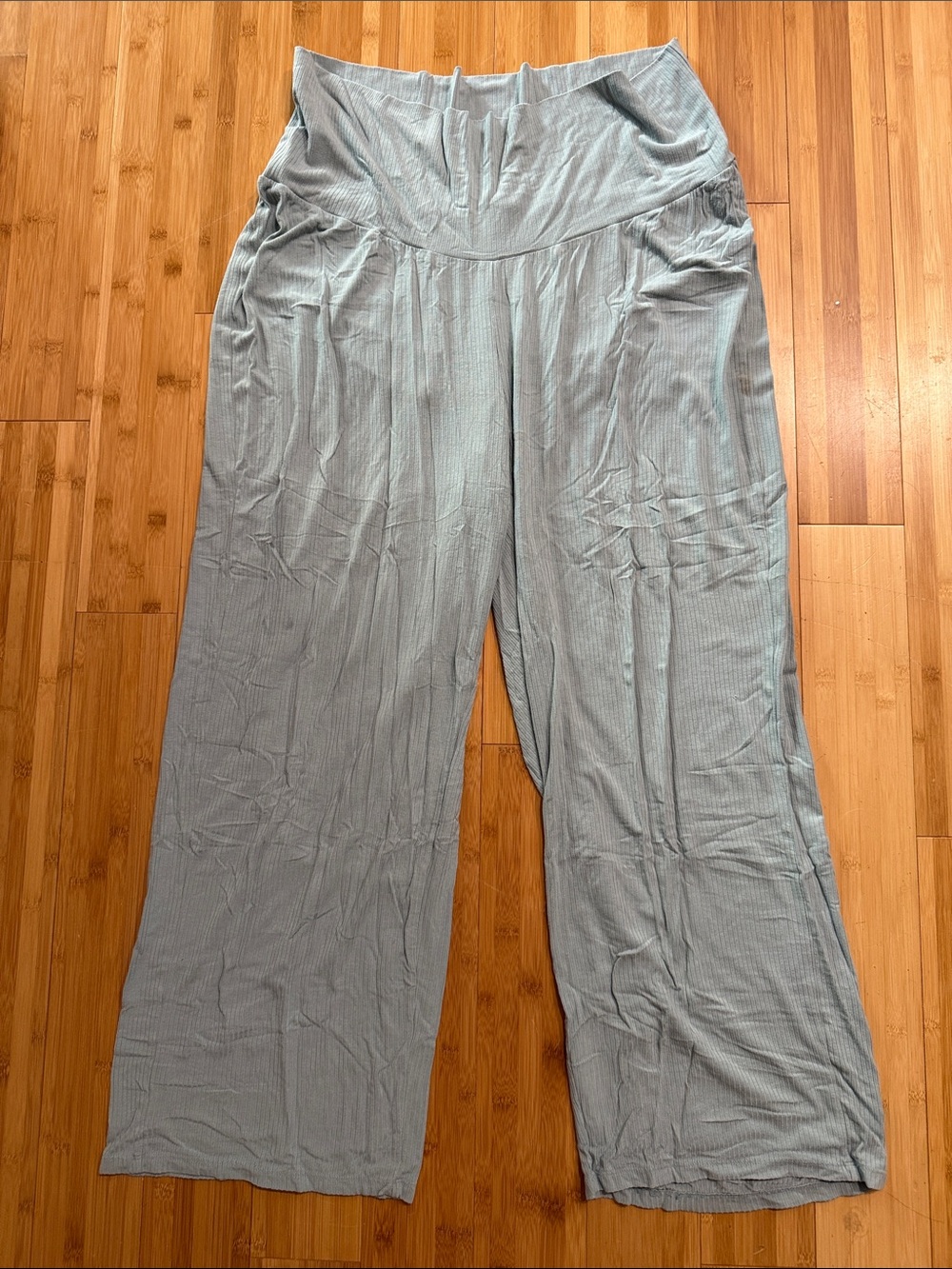 Only Light Blue Wide-Leg Lounge Pants